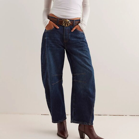 Free People Denim - We The Free Good Luck Mid-Rise Barrel Jeans